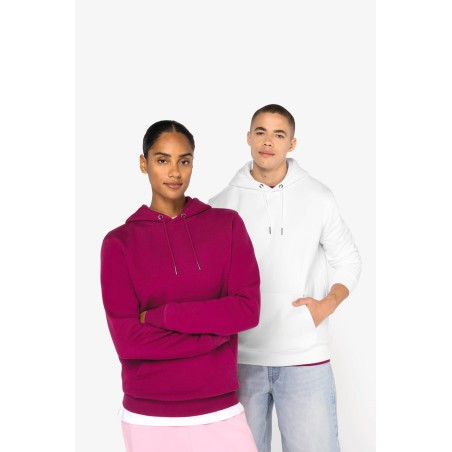 Eco-friendly unisex hooded sweatshirt