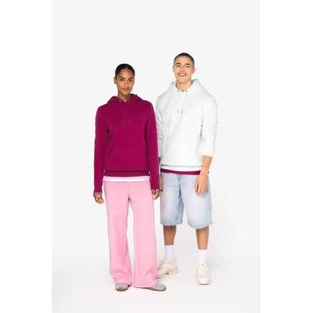 Eco-friendly unisex hooded sweatshirt