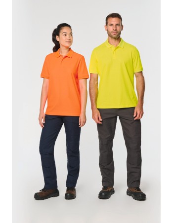 Unisex eco-friendly polycotton poloshirt