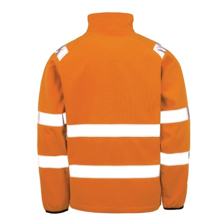 Recycled softshell safety jacket