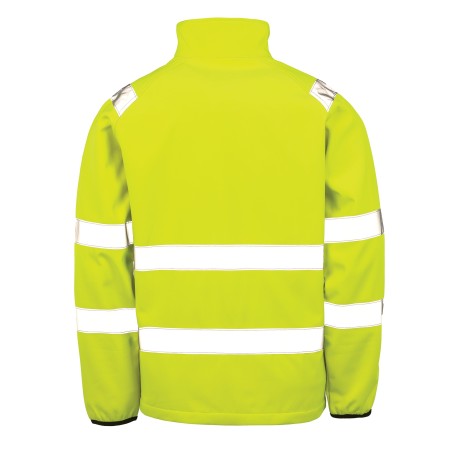 Recycled softshell safety jacket