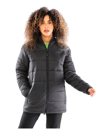 Recycled down parka