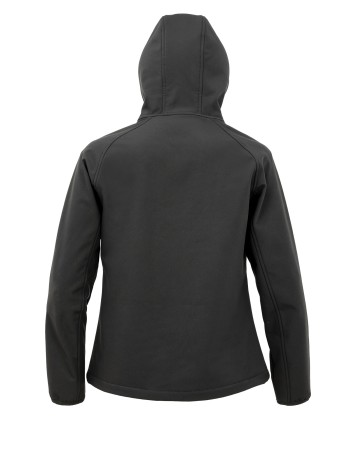Chaqueta softshell reciclada de 3 capas con capucha mujer 2