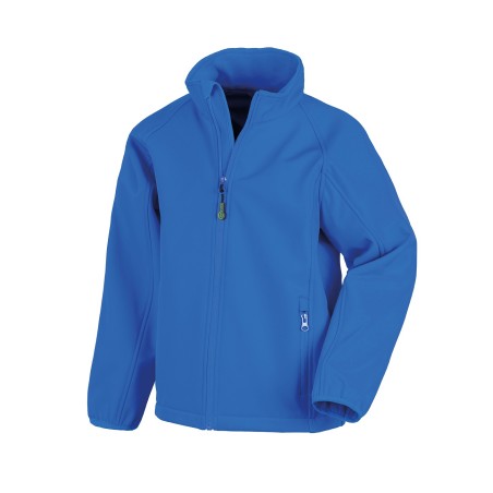 2-layer recycled softshell jacket for kids
