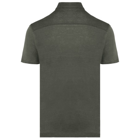 Men\\\'s Linen Short-sleeved Shirt