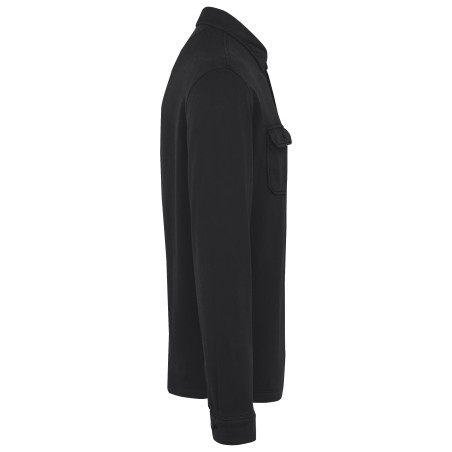 Sobrecamisa ecorresponsable efecto lavado de felpa perchada hombre