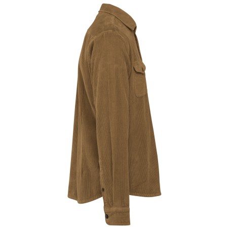 Eco-friendly men\\\'s washed effect corduroy overshirt