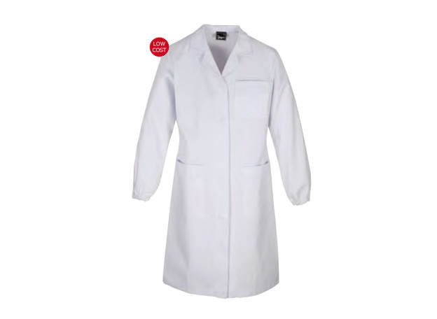 BATA BLANCA LABORATORIO SANITARIA PUÑO ELÁSTICO