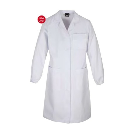 BATA BLANCA LABORATORIO SANITARIA PUÑO ELÁSTICO