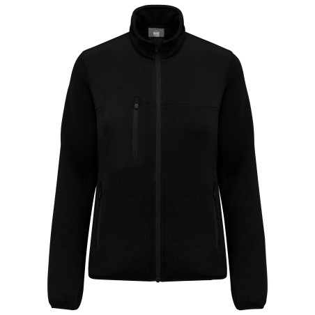 Recycled ladies polytricot jacket