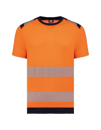 Recycled safety T-Shirt crew neck short sleeves 2