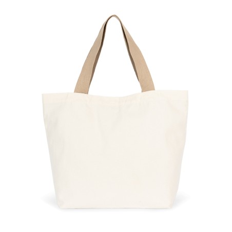 Large recycled flat-bottomed shopping bag