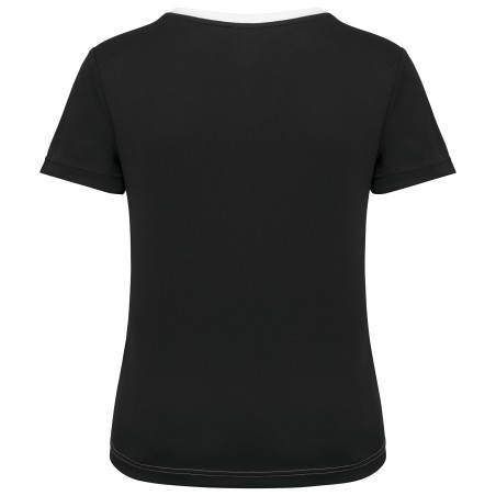 Camiseta de deporte ecorresponsable bicolor mujer