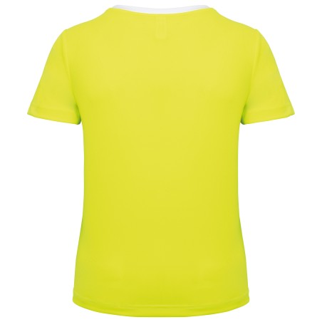 Camiseta de deporte ecorresponsable bicolor mujer