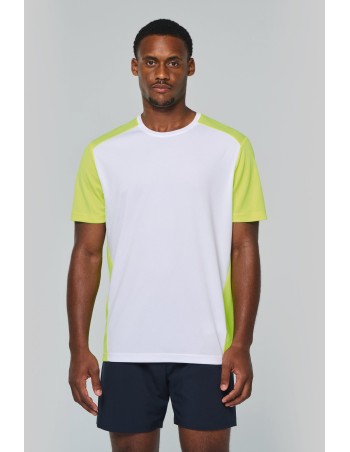 Camiseta de deporte ecorresponsable bicolor hombre