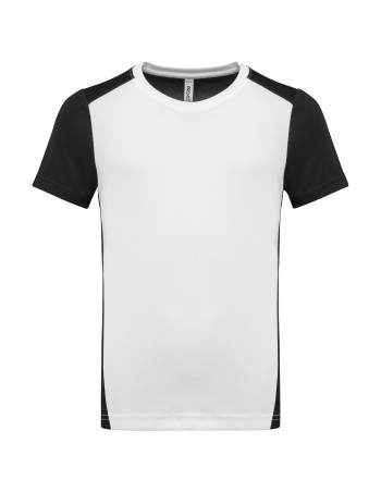 Camiseta de deporte ecorresponsable bicolor infantil 2