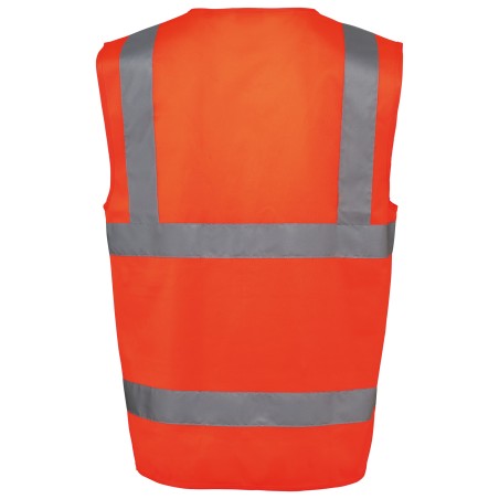 Recycled HI-VIZ SAFETY VEST with zip