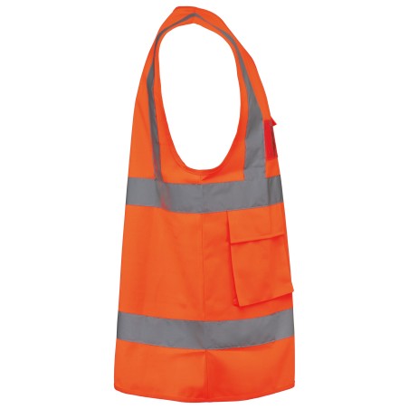 Recycled HI-VIZ SAFETY VEST with zip