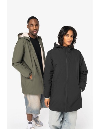 Eco-friendly unisex sherpa-lined waterproof jacket