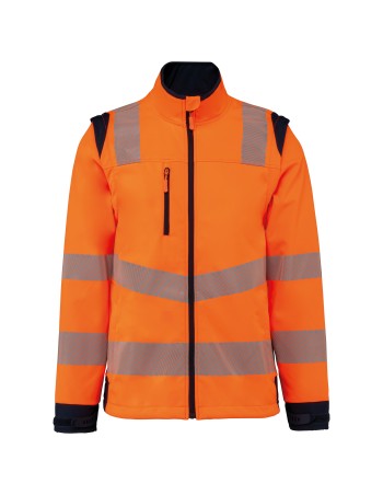 Chaqueta softshell de seguridad reciclada con mangas... 2