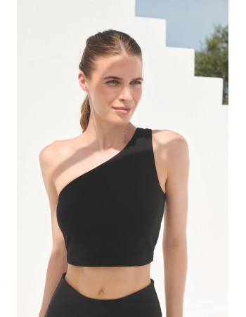 Top asimétrico para mujer