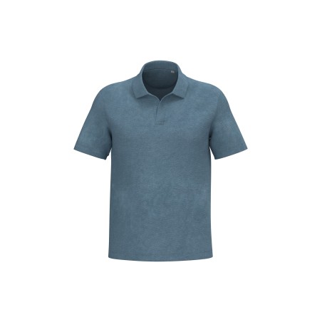 Eco-friendly men\\\'s Terry Towel polo shirt