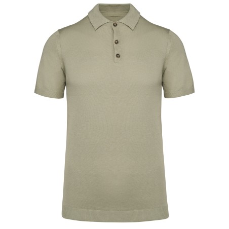 Eco-friendly men\\\'s knitted polo shirt
