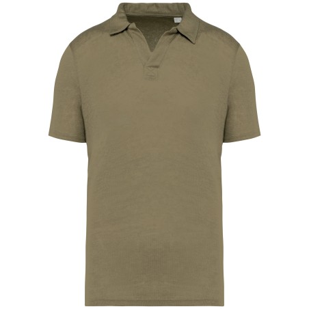 Polo de lino hombre