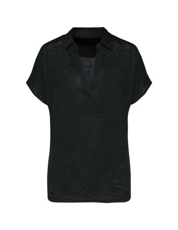 Polo de lino mujer 2