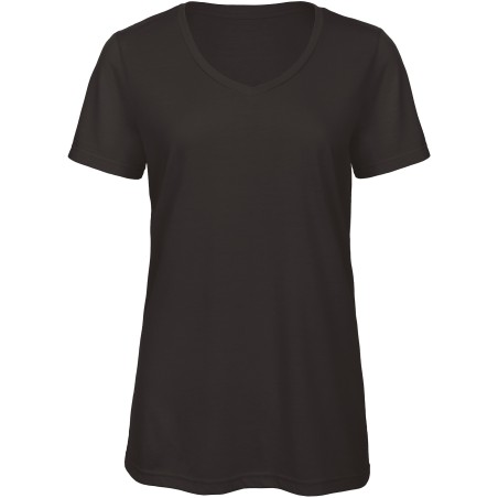 Camiseta Triblend cuello de pico mujer