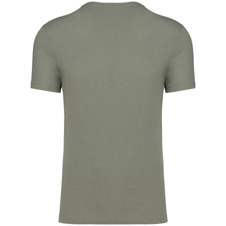 Eco-friendly  unisex organic cotton and linen t-shirt