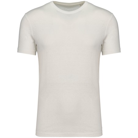 Camiseta ecorresponsable algodón orgánico y lino unisex