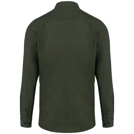 Camisa ecorresponsable de Lyocell y efecto lavado hombre