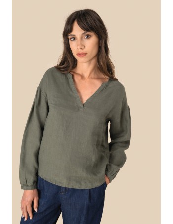 Ladies\\\' Linen Blouse