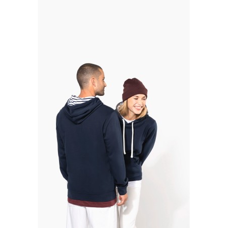 Sudadera con capucha de forro contrastado  - Unisex