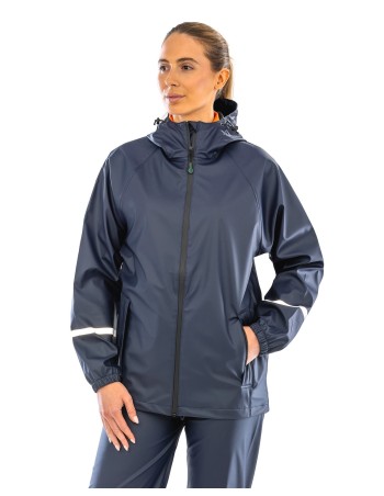 Prism PU waterproof jacket with reflective strips