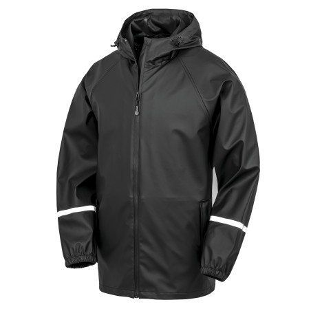 Prism PU waterproof jacket with reflective strips