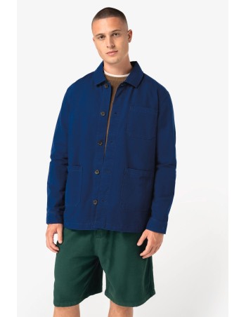Eco-friendly unisex washed effect work jacket