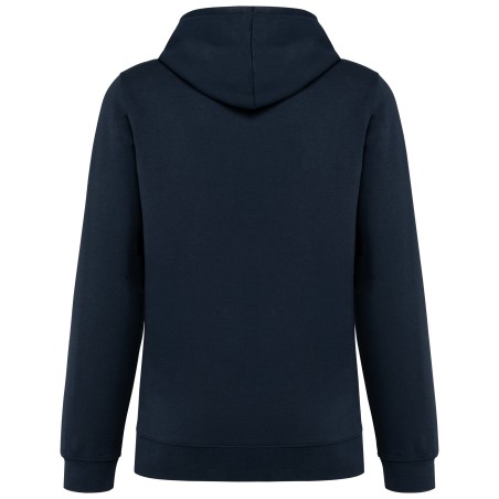 Unisex contrast patterned hooded sweatshirt