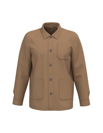 Eco-friendly unisex washed effect work jacket 2