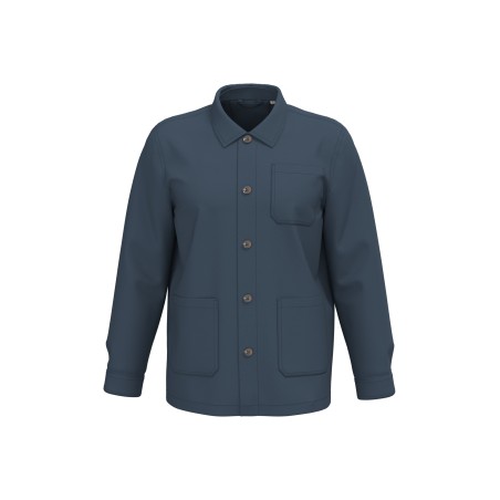 Chaqueta tipo worker ecorresponsable de efecto lavado unisex