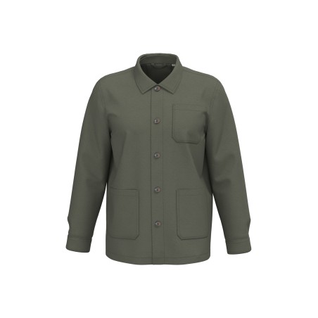 Eco-friendly unisex washed effect work jacket