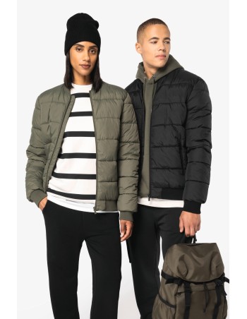 Eco-friendly unisex teddy collar padded jacket