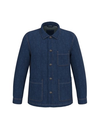 Chaqueta vaquera ecorresponsable de hombros caídos unisex 2