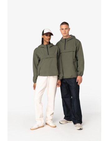 Eco-friendly unisex quarter zipper waterproof windbreaker