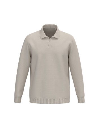 Men\\\'s jumper with polo collar 2