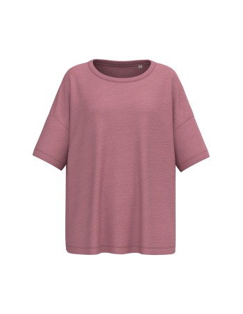 Eco-friendly ladies\\\' oversize slub t-shirt 2