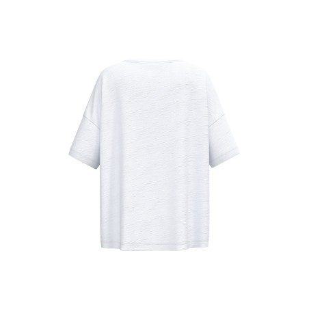 Camiseta ecorresponsable slub oversize mujer