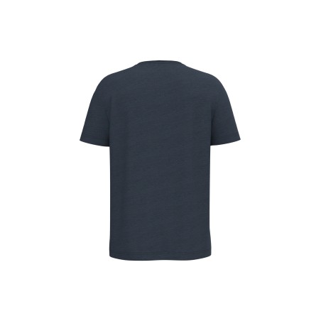 Eco-friendly men\\\'s dropped shoulders raw edge collar slub t-Shirt