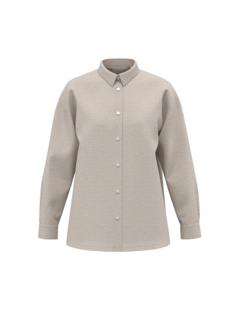 Ladies\\\' Oversize Linen Shirt 2
